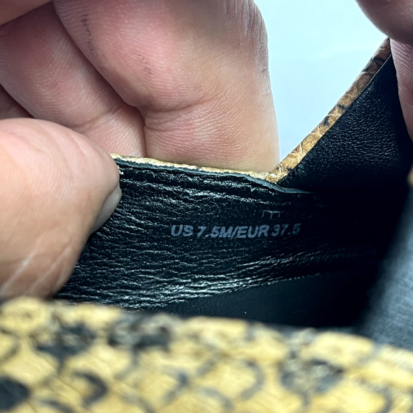 Vince Sneakers Womens 7.5M EUR 37.5 Saxon 2 Snakeskin Leather Platform Slip On - Picture 10 of 12